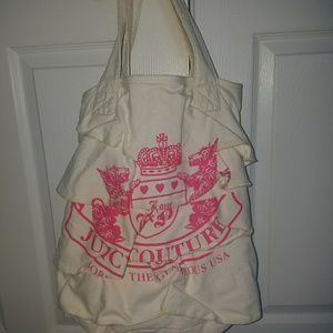 Juicy Couture ruffled tote purse